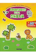 Papel ANIMALES DE LA SELVA CON 60 AUTOADHESIVOS (CARAMELO)