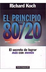 Papel PRINCIPIO DEL 80/20 EL SECRETO DE LOGRAR MAS CON MENOS  (EMPRESA 49057)