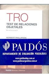 Papel TEST DE RELACIONES OBJETALES (TRO) [EQUIPO COMPLETO] (EVALUACION 21068)