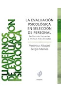 Papel EVALUACION PSICOLOGICA EN SELECCION DE PERSONAL PERFILES (COLECCION CUADERNOS)
