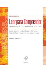 Papel PROGRAMA LEER PARA COMPRENDER DESARROLLO DE LA COMPRENSION DE TEXTOS LIBRO TEORICO