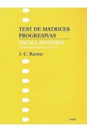 Papel TEST DE MATRICES PROGRESIVAS ESCALA AVANZADA (CUADERNO DE MATRICES) (EVALUACION 21060)