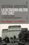 Papel DICTADURA MILITAR 1976 1983 DEL GOLPE DE ESTADO A LA RESTAURACION DEMOCRATICA (TOMO 9)