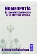Papel HOMEOPATIA ESTUDIO METODOLOGICO DE LA MATERIA MEDICA