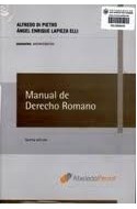Papel MANUAL DE DERECHO ROMANO (5/ED) (MANUALES UNIVERSITARIO  S)