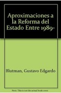 Papel APROXIMACIONES A LA REFORMA DEL ESTADO EN ARGENTINA 1989 - 1992