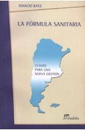 Papel FORMULA SANITARIA CLAVES PARA UNA NUEVAGESTION