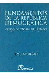 Papel FUNDAMENTOS DE LA REPUBLICA DEMOCRATICA CURSO DE TEORIA DEL ESTADO (COLECCION DERECHO)