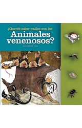 Papel QUERES SABER CUALES SON LOS ANIMALES VENENOSOS (COLECCION QUERES SABER)