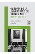 Papel HISTORIA DE LA UNIVERSIDAD DE BUENOS AIRES TOMO IV (1983-2021)