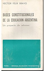Papel BASES CONSTITUCIONALES DE LA EDUCACION ARGENTINA