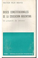 Papel BASES CONSTITUCIONALES DE LA EDUCACION ARGENTINA