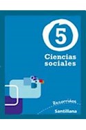 Papel CIENCIAS SOCIALES 5 SANTILLANA RECORRIDOS NACION [NOVEDAD 2011]