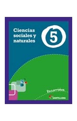 Papel CIENCIAS SOCIALES Y NATURALES 5 SANTILLANA RECORRIDOS (NOVEDAD 2013)