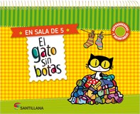 Papel GATO SIN BOTAS EN SALA DE 5 SANTILLANA (AUTOADHESIVOS Y RECORTABLES) (NOVEDAD 2016)