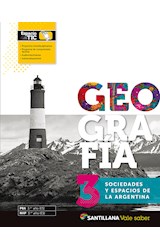 Papel GEOGRAFIA 3 SANTILLANA VALE SABER SOCIEDADES Y ESPACIOS DE LA ARGENTINA (NOVEDAD 2019)