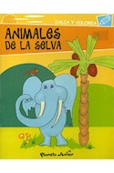 Papel ANIMALES DE LA SELVA (COLECCION CALCA Y COLOREA)