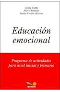 Papel EDUCACION EMOCIONAL PROGRAMA DE ACTIVIDADES PARA NIVEL INICIAL Y PRIMARIO (COLECCION PEDAGOGIA)