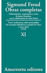 Papel OBRAS COMPLETAS 11 (1910) CINCO CONFERENCIAS SOBRE PSICOANALISIS - UN RECUERDO INFANTIL DE LEONARDO