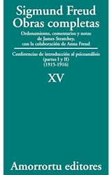 Papel OBRAS COMPLETAS 15 (1915-1916) CONFERENCIAS DE INTRODUCCION AL PSICOANALISIS (PARTES I-II)