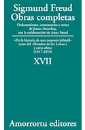 Papel OBRAS COMPLETAS 17 (1917-1919) DE LA HISTORIA DE UNA NEUROSIS INFANTIL (EL HOMBRE DE LOS LOBOS)