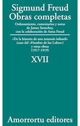 Papel OBRAS COMPLETAS 17 (1917-1919) DE LA HISTORIA DE UNA NEUROSIS INFANTIL (EL HOMBRE DE LOS LOBOS)