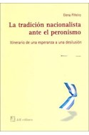 Papel TRADICION NACIONALISTA ANTE EL PERONISMO (1943-1950) ITNERARIO DE UNA ESPERANZA A UNA DESILUCION