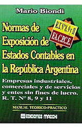 Papel NORMAS DE EXPOSICION DE ESTADOS CONTABLES EN LA REPUBLICA ARGENTINA
