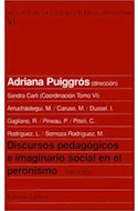 Papel DISCURSOS PEDAGOGICOS E IMAGINARIO SOCIAL EN EL PERONISMO [VOLUMEN 6]