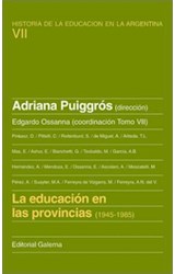 Papel EDUCACION EN LAS PROVINCIAS (1945-1985) (TOMO VII)