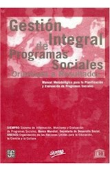 Papel GESTION INTEGRAL DE PROGRAMAS SOCIALES ORIENTADO A RESULTADOS  (COLECCION ADMINISTACION PUBLICA)