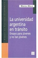 Papel UNIVERSIDAD ARGENTINA EN TRANSITO (COLECCION POPULAR 602)