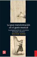 Papel GRAN TRANSFORMACION EN EL GUSTO MUSICAL LA PROGRAMACION DE CONCIERTOS DE HAYDN A BRAHMS