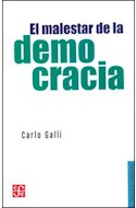 Papel MALESTAR DE LA DEMOCRACIA (COLECCION POLITICA Y DERECHO)