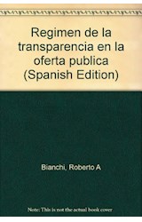 Papel REGIMEN DE LA TRANSPARENCIA EN LA OFERTA PUBLICA