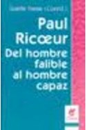 Papel PAUL RICOEUR DEL HOMBRE FALIBLE AL HOMBRE CAPAZ