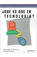 Papel QUE ES QUE EN TECNOLOGIA (CUADERNOS)