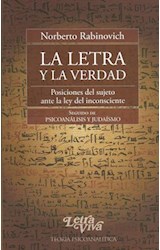 Papel LETRA Y LA VERDAD POSICIONES DEL SUJETO ANTE LA LEY DEL INCONSCIENTE (COL. TEORIA PSICOANALITICA)