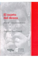 Papel SUJETO DEL DESEO DE LA RESISTENCIA A LA TRANSFERENCIA (VOCES DEL FORO) (RUSTICO)