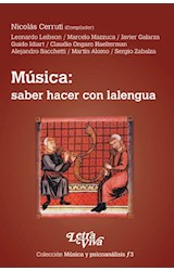 Papel MUSICA SABER HACER CON LALENGUA (COLECCION MUSICA Y PSICOANALISIS 3)
