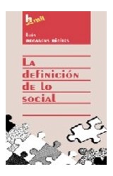 Papel DEFINICION DE LO SOCIAL (COLECCION HUMANITAS 2000)