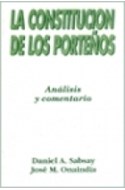 Papel CONSTITUCION DE LOS PORTEÑOS ANALISIS Y COMENTARIO