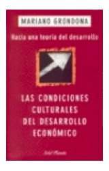 Papel CONDICIONES CULTURALES DEL DESARROLLO ECONOMICO