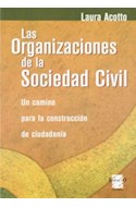 Papel ORGANIZACIONES DE LA SOCIEDAD CIVIL UN CAMINO PARA LA CONSTRUCCION DE CIUDADANIA