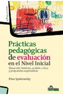 Papel PRACTICAS PEDAGOGICAS DE EVALUACION EN EL NIVEL INICIAL (COLECCION EDUCACION INICIAL)