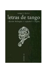 Papel LETRAS DE TANGO (BILINGUE ESPAÑOL / INGLES)