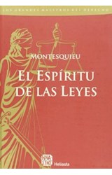 Papel DEL ESPIRITU DE LAS LEYES (GRANDES MAESTROS DEL DERECHO)