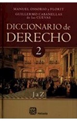 Papel DICCIONARIO DE DERECHO [TOMO II] (J - Z) (CARTONE)