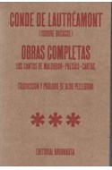 Papel OBRAS COMPLETAS (LAUTREAMONT CONDE DE) (CANTOS DE MALDOROR-POESIAS-CARTAS)