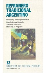 Papel REFRANERO TRADICIONAL ARGENTINO (BIBLIOTECA DE CULTURA  POPULAR 32)